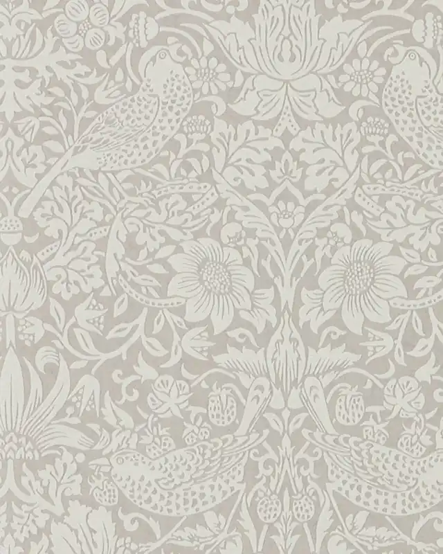 William Morris & Co. Tapetti - Pure Strawberry Thief Silver/Stone Loppuunmyynti
