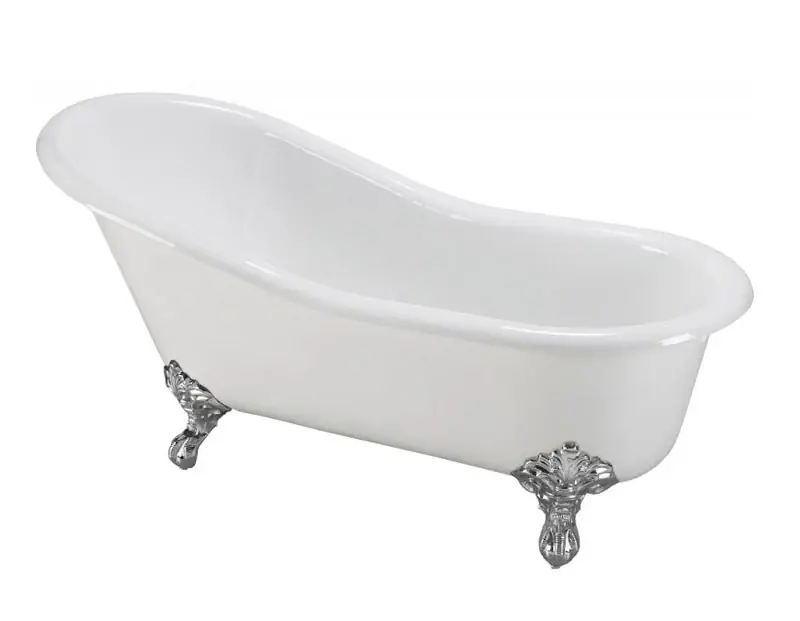 Kylpyamme - Versailles valkoinen valurauta, 154 cm Kuuma Tarjous