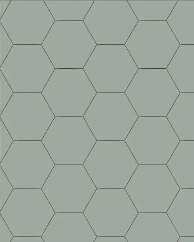 Klinkkeri - Hexagon 15 x 15 cm vaaleanvihreä Kuuma Tarjous
