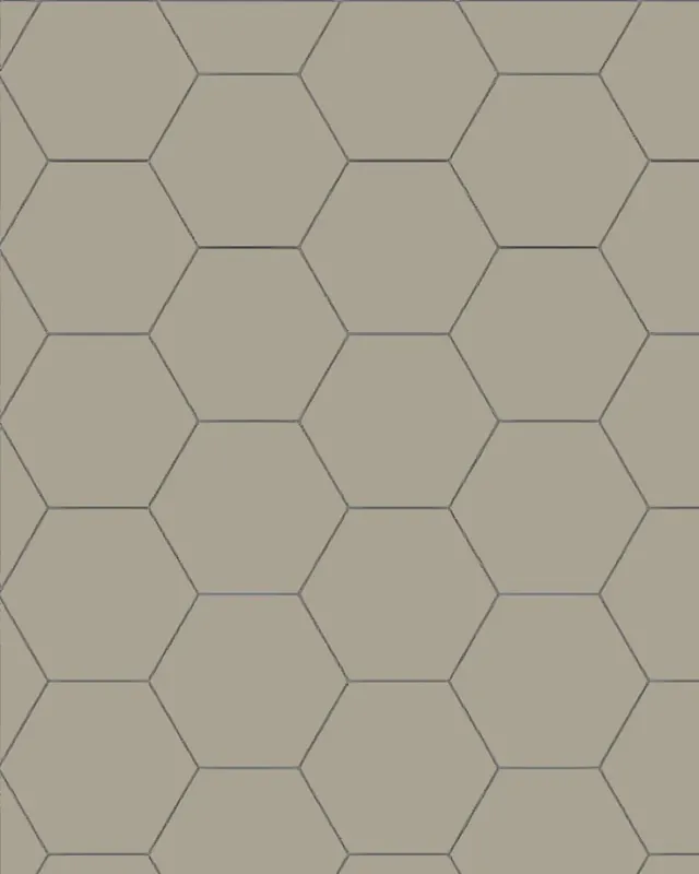 Klinkkeri - Hexagon 15 x 15 cm vaaleanharmaa Edullinen