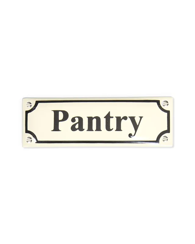Emalikyltti - Pantry valkoinen/musta Vain Rajoitetun Ajan