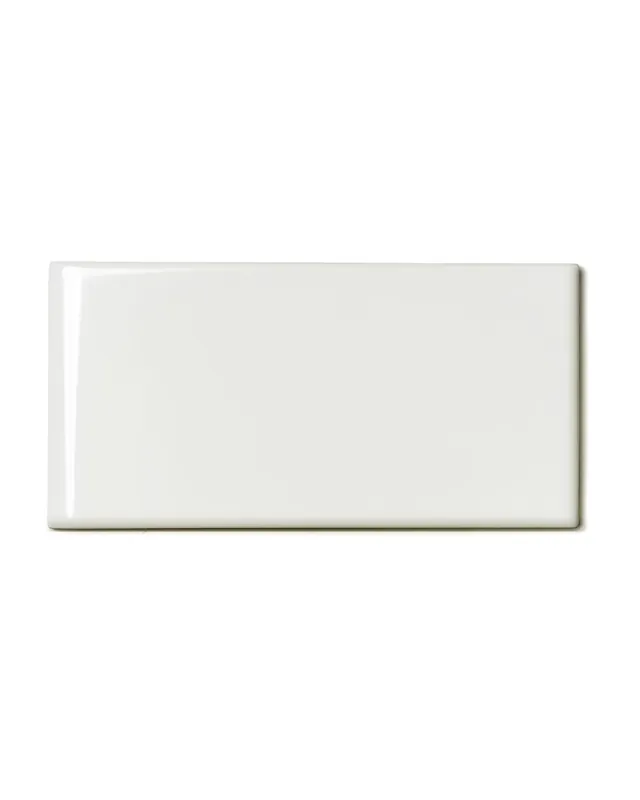 Tarjoushinta Kaakeli Victoria - 7,5 x 15 cm norsunluunvalkoinen bullnose vasen kulma