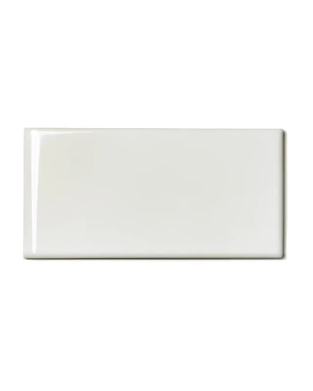 Rajoitettu Tarjous Kaakeli Victoria - 7,5 x 15 cm norsunluunvalkoinen bullnose-reuna lyhyellä sivulla