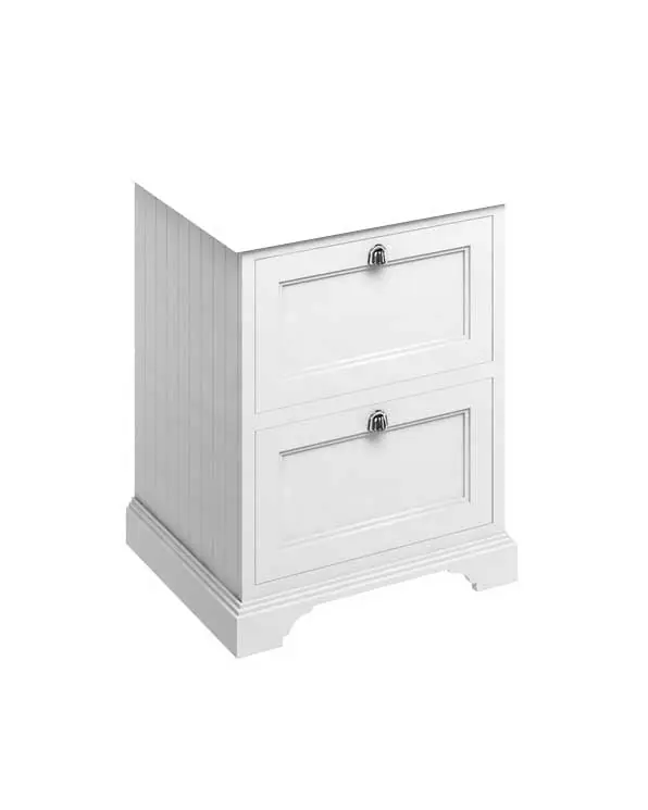 Alennettu Burlington - Kylpyhuonekaappi laatikoilla 65 cm, valkoinen (vain alakaappi)