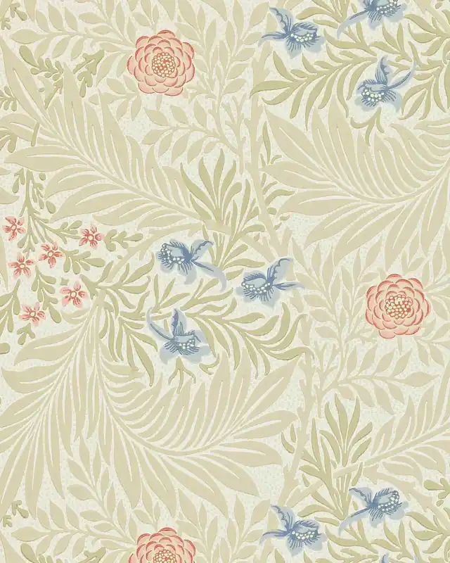 William Morris & Co. Tapetti - Larkspur Manilla/Old Rose Erikoistarjous