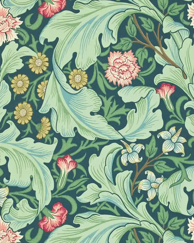 Vain Tänään William Morris & Co. Tapetti - Leicester woad/sage