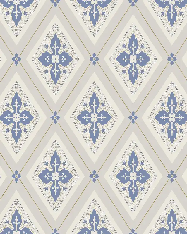 Alennus Duro Tapetti - Astrid - Beige/Sininen