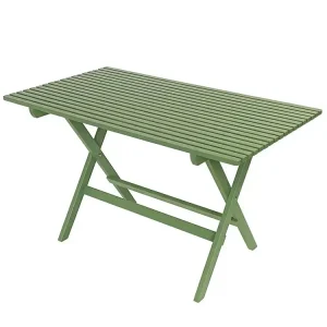 Puutarhapöytä - Klassinen puutarhapöytä, kokoontaitettava, 125 cm Uusi Malli