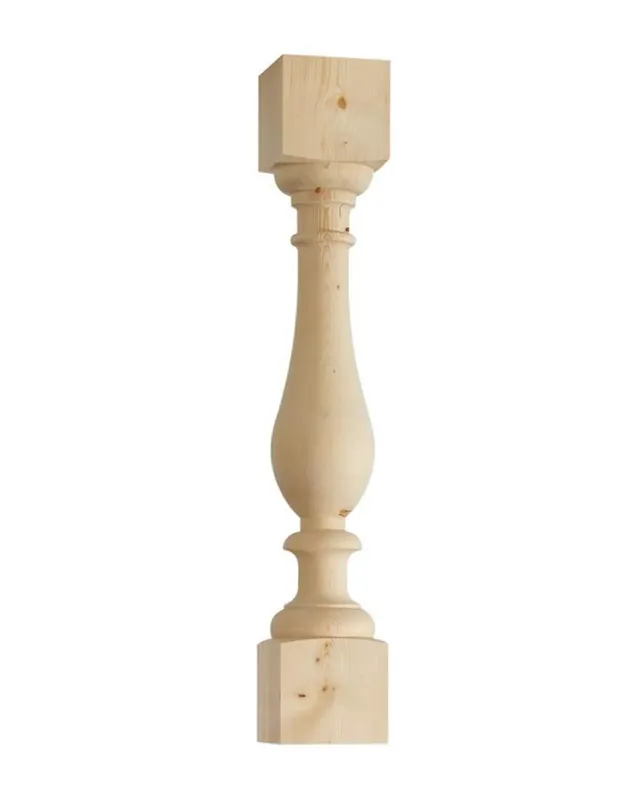 Sorvattu pylväs - Baluster kuusi 800 x 130 mm Poisto