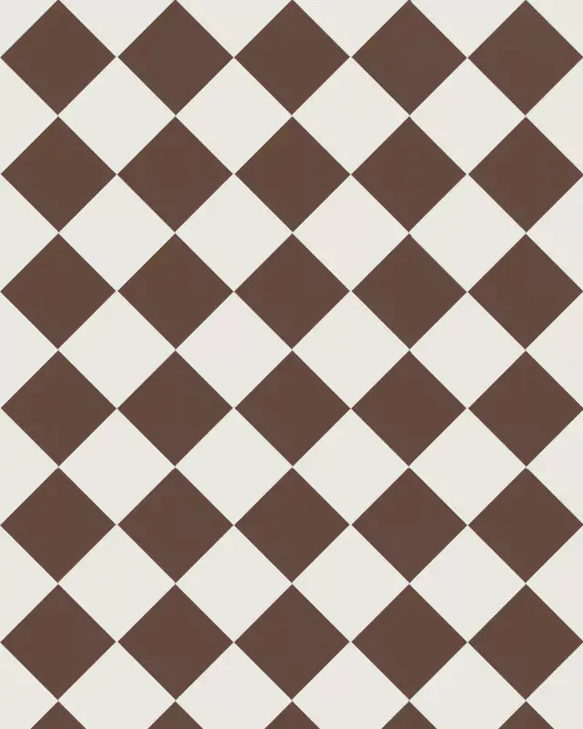 Merkkituote Klinkkeri - Ruudullinen 10 x 10 cm suklaanruskea/valkoinen