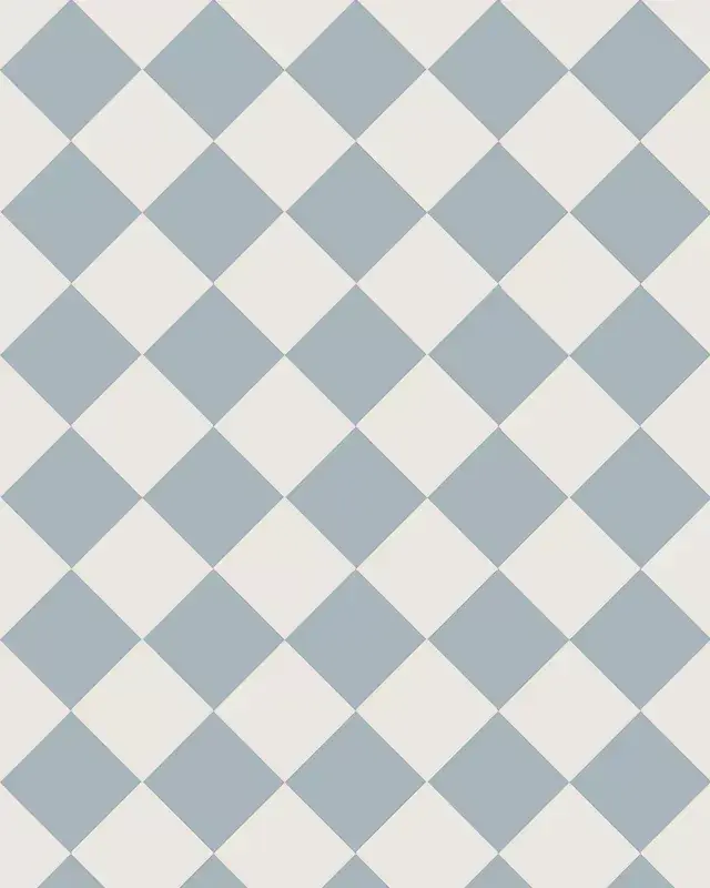 Halpa Hinta Klinkkeri - Ruudullinen 10 x 10 cm harmaansininen/valkoinen
