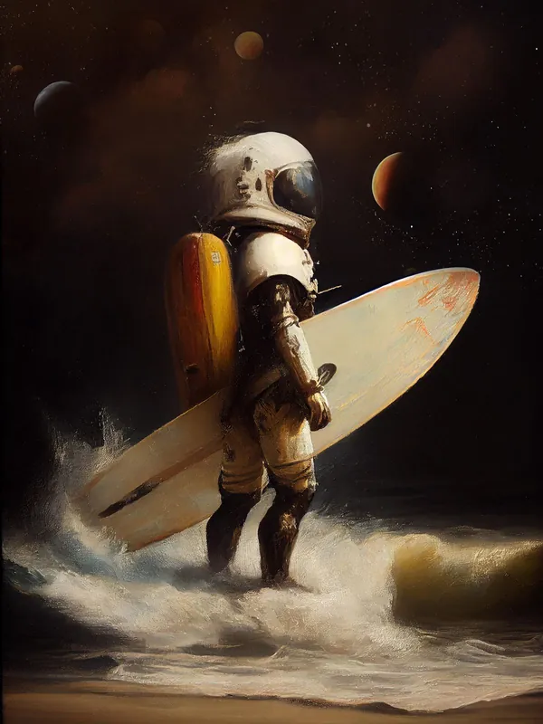 Suoraan Valmistajalta Juliste - Astronautti Surffaaja
