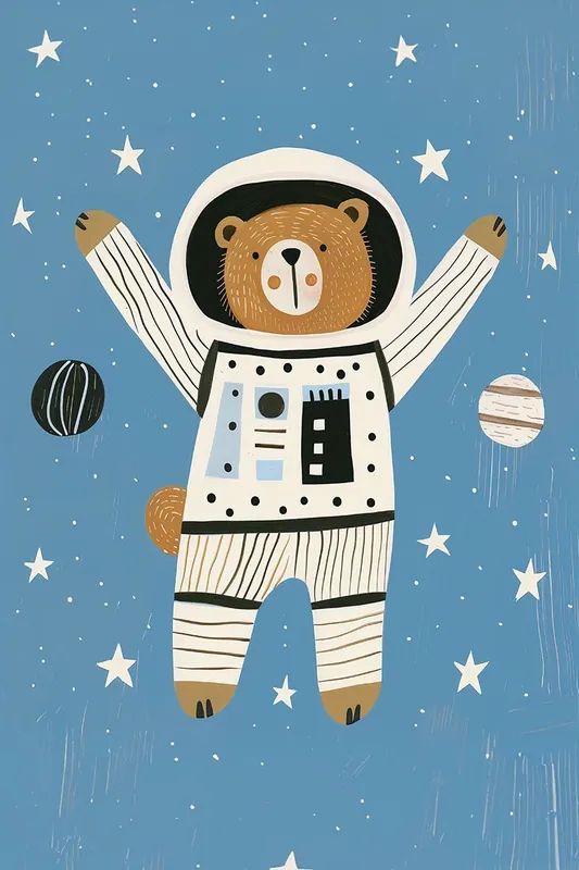 Tarjous Juliste - Astronauttikarhu