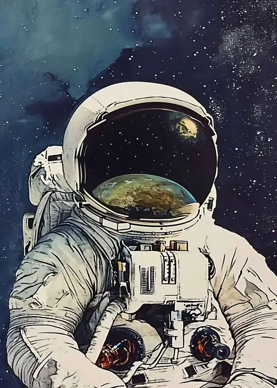 Juliste - Astronauttikuvitus Halpa