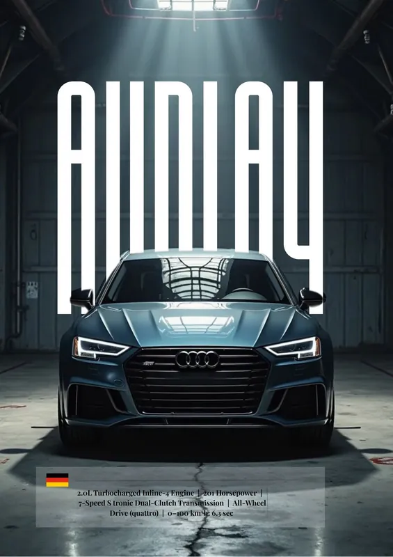 Juliste - Audi auton muotoilu Osta Nyt
