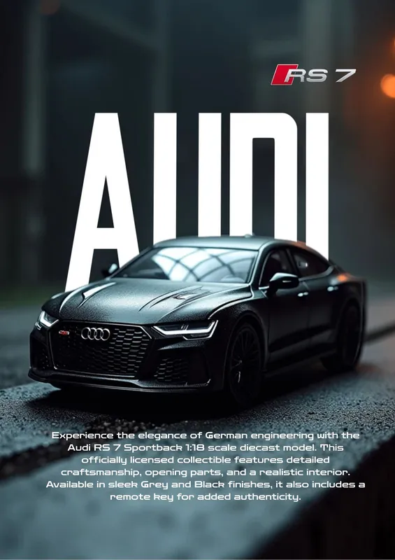Uusi Malli Juliste - Audi RS7