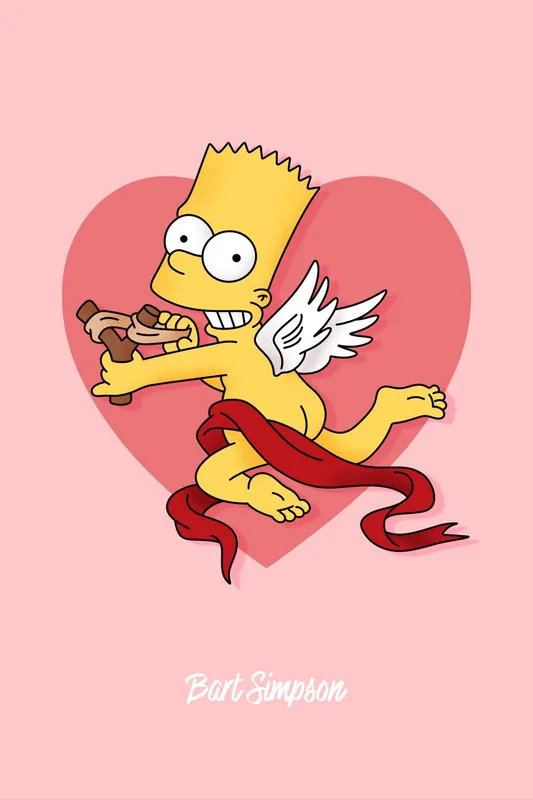 Juliste - Bart Simpson Valentine Ilmainen Palautus