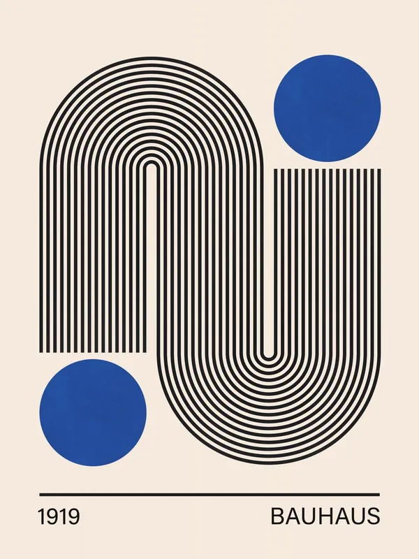 Juliste - Bauhaus 1919 Suunnittelu Tilaa Nyt