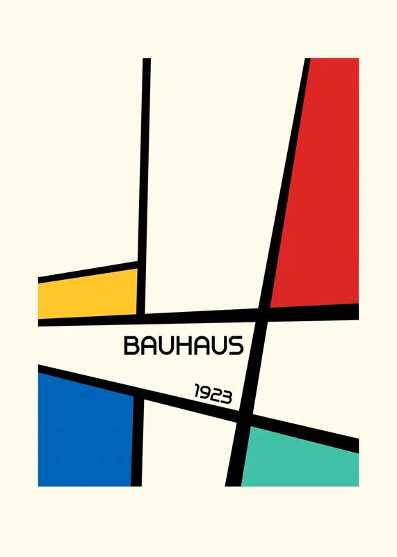 Vain Rajoitetun Ajan Juliste - Bauhaus 1923