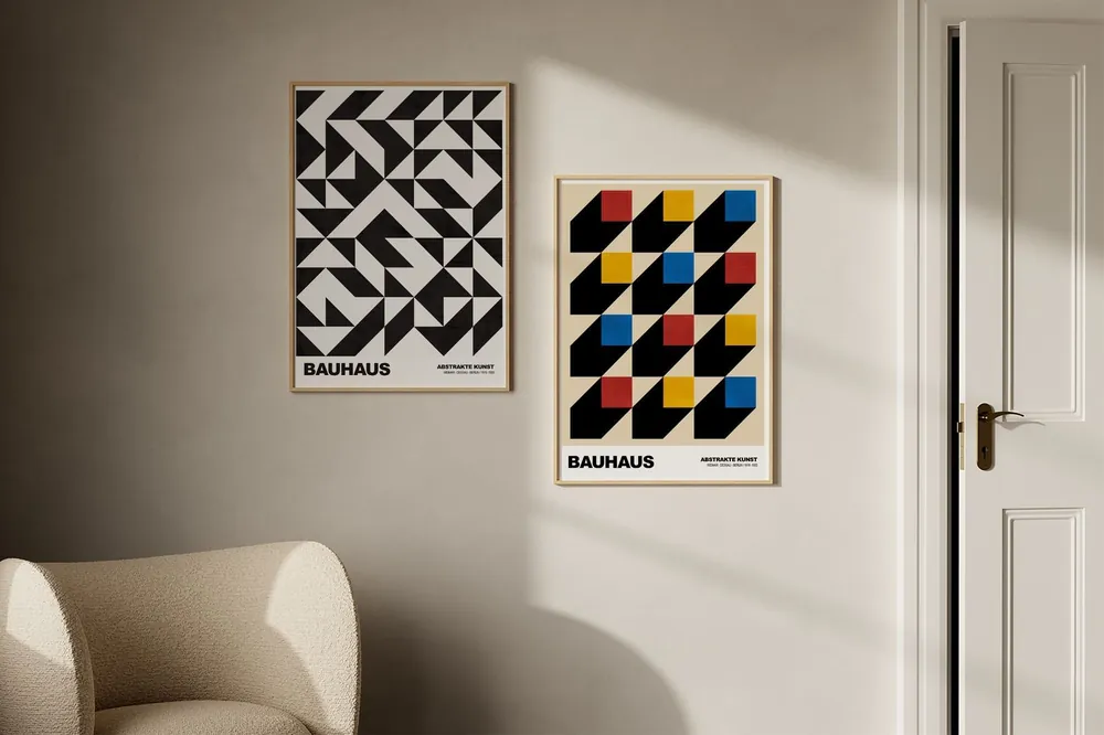 Halpa Juliste - Bauhaus Geometriset Kuviot / Sarja 2