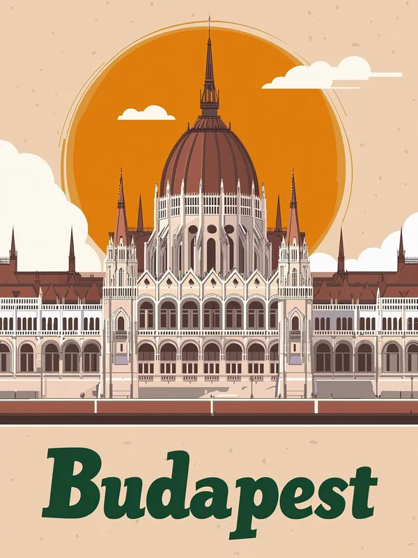 Viimeinen Mahdollisuus Juliste - Budapest Illustration
