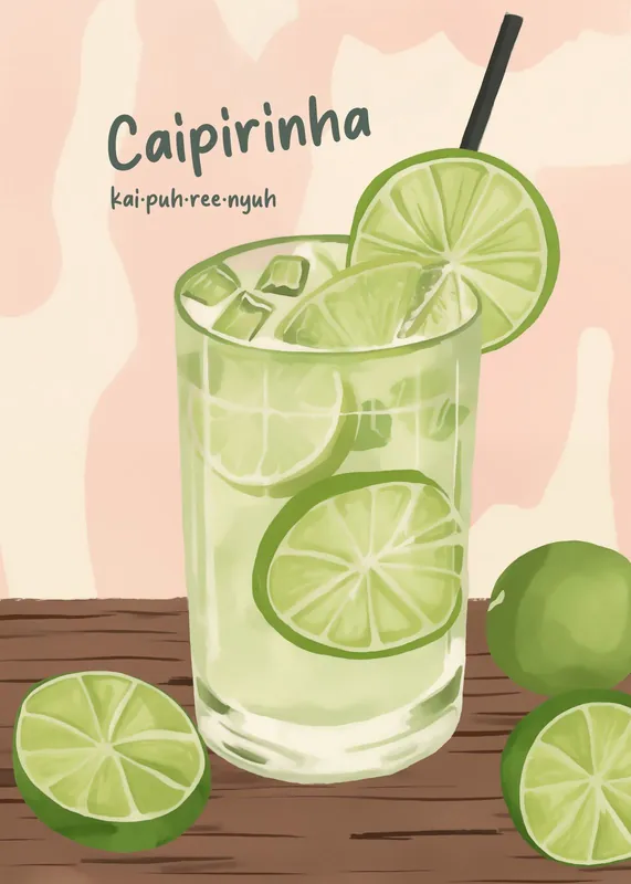 Loppuunmyynti Juliste - Caipirinha Cocktail