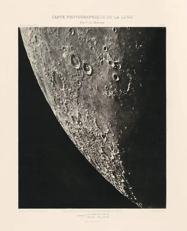 Juliste - Carte Photographique de la Lune Tehdashinta