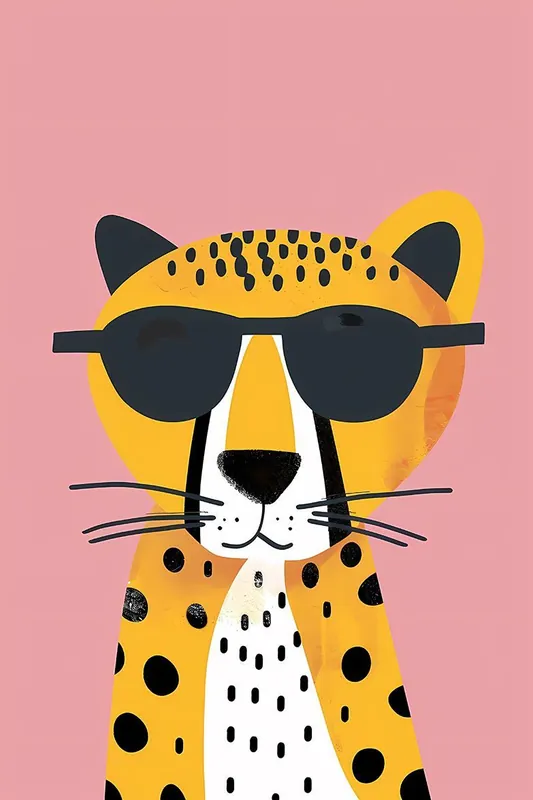 Alkuperäinen Juliste - Cool Leopard