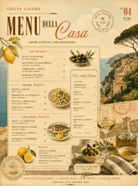 Merkkituote Juliste - Costa Ligure Menu