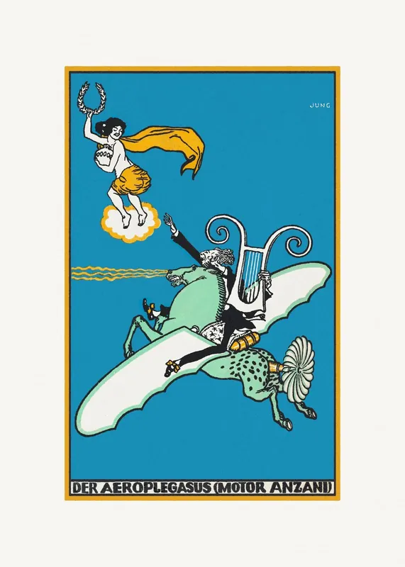Juliste - Der Aeropel Pegasus, Moriz Jung Tarjous