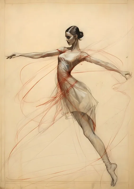 Uutuus Juliste - Elegantti Ballerina