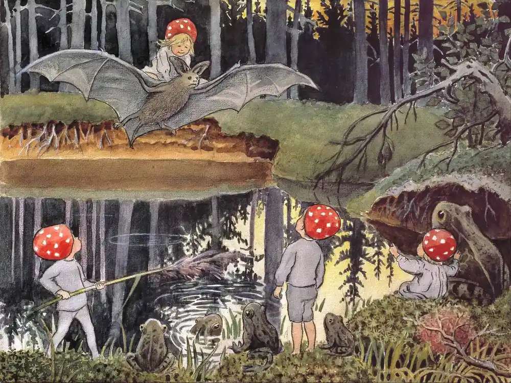 Juliste - Elsa Beskow Metsäkohtaus Päivän Tarjous
