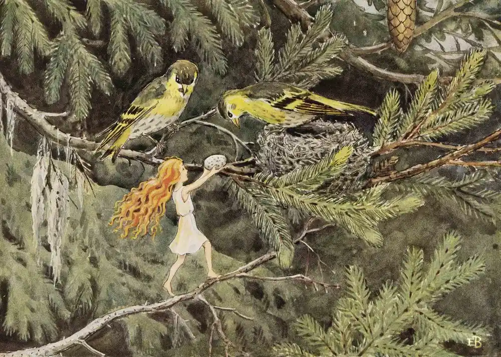 Tilaa Nyt Juliste - Elsa Beskow Taideteos