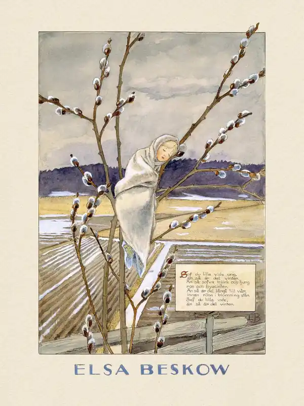 Alennettu Juliste - Elsa Beskow Taideteos