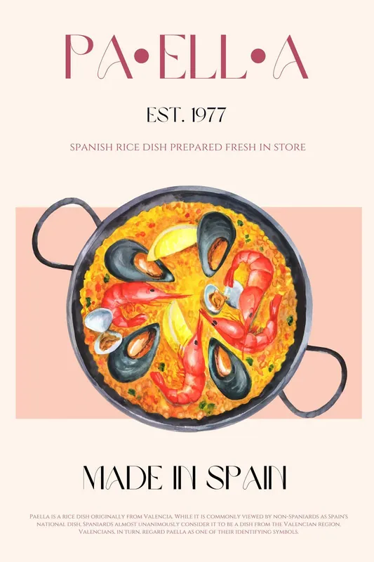 Alennettu Hinta Juliste - Espanjalainen Paella