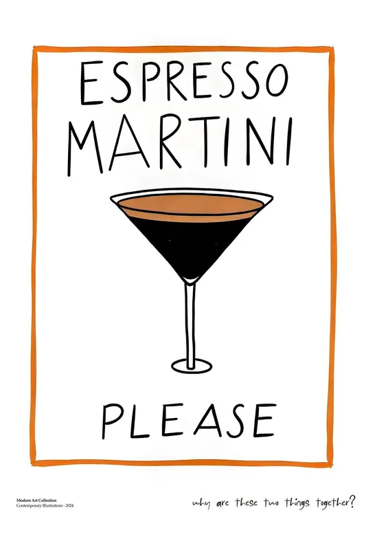 Vain Tänään Juliste - Espresso Martini Ole hyvä
