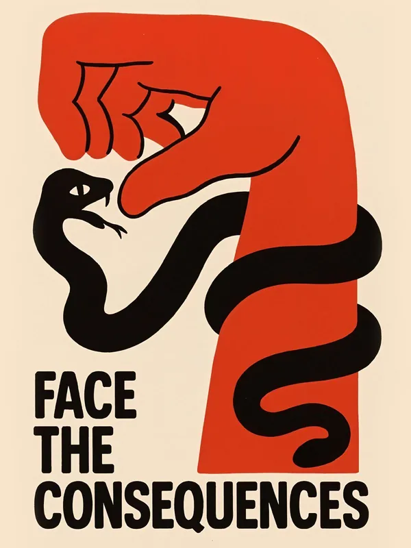 Tarjoushinta Juliste - Face the Consequences