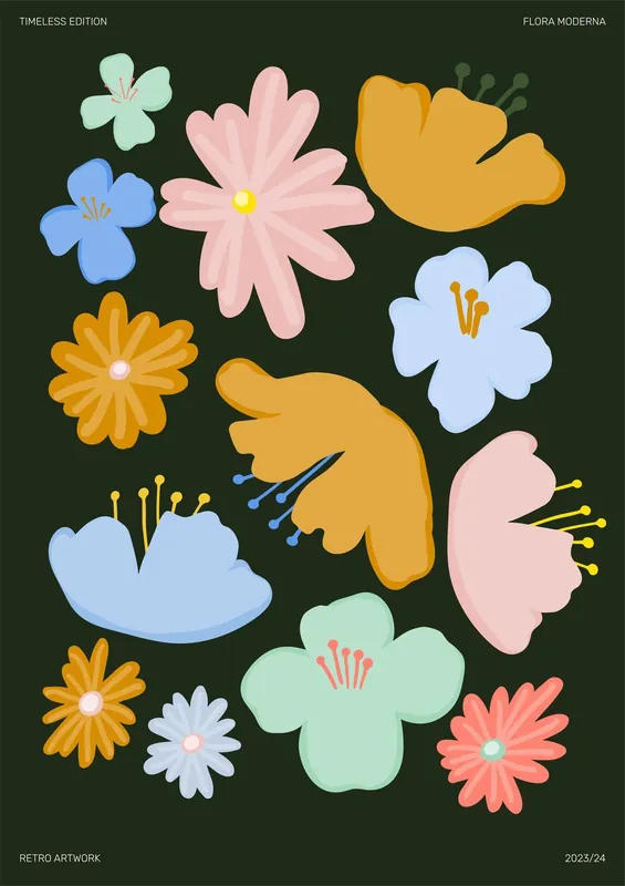 Suoraan Valmistajalta Juliste - Flora Moderna