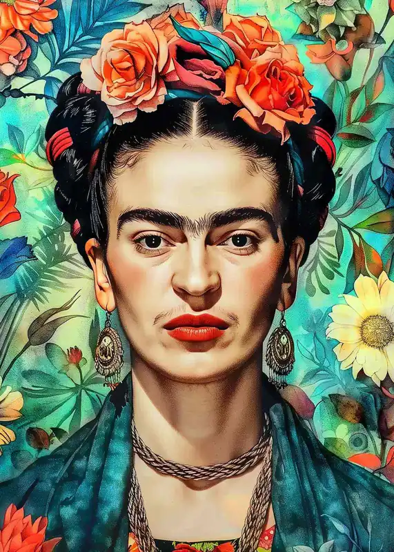Juliste - Frida Kahlo Muotokuva Viikonlopputarjous