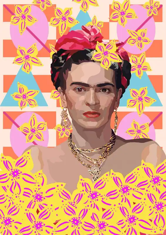 Juliste - Frida Kahlo Taideteos Vain Rajoitetun Ajan