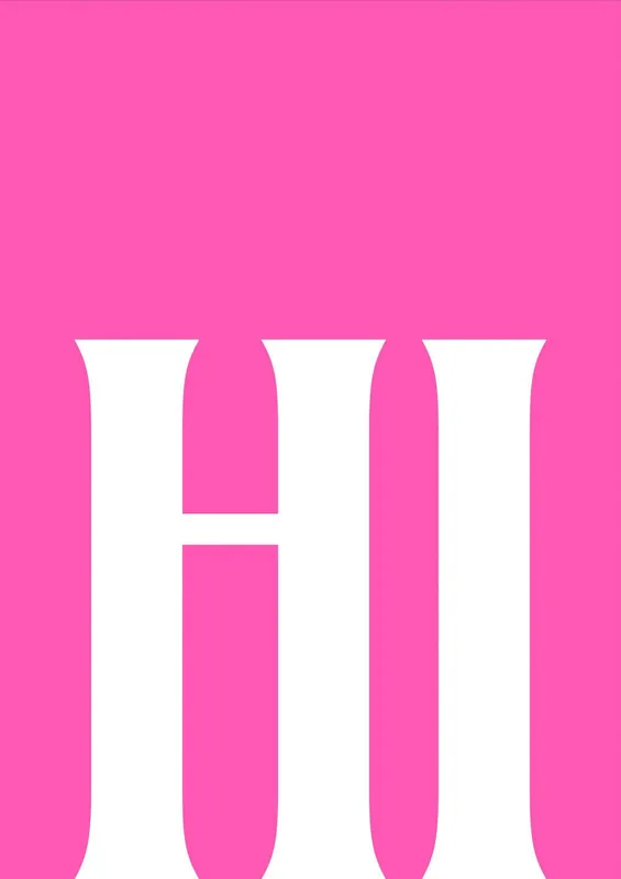 Kampanjahinta Juliste - Pinkki Typografia