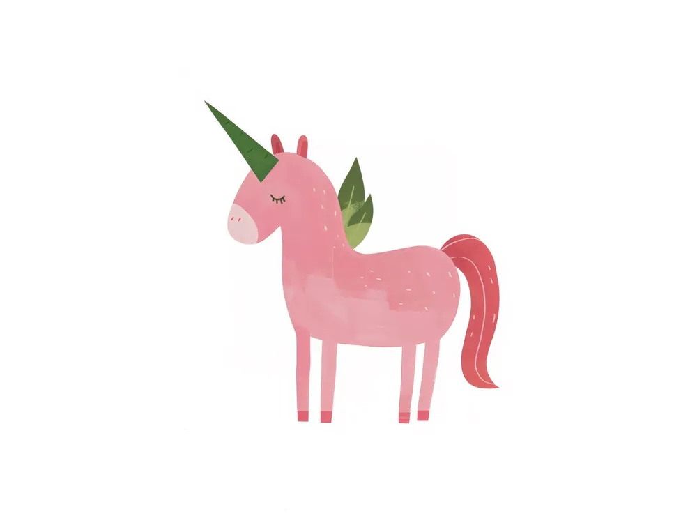 Päivän Tarjous Juliste - Pinkki Yksisarvinen