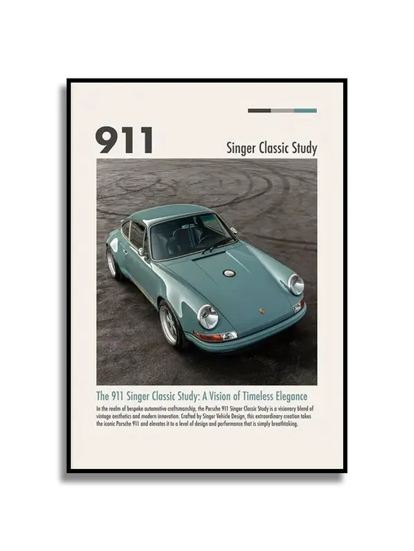 Ajankohtainen Juliste - Porsche 911 Singer
