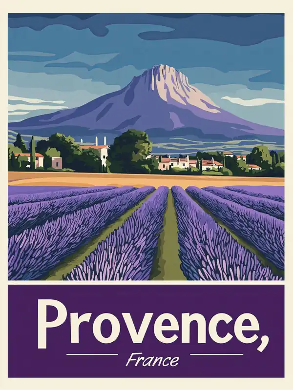 Ajankohtainen Juliste - Provence, Ranska