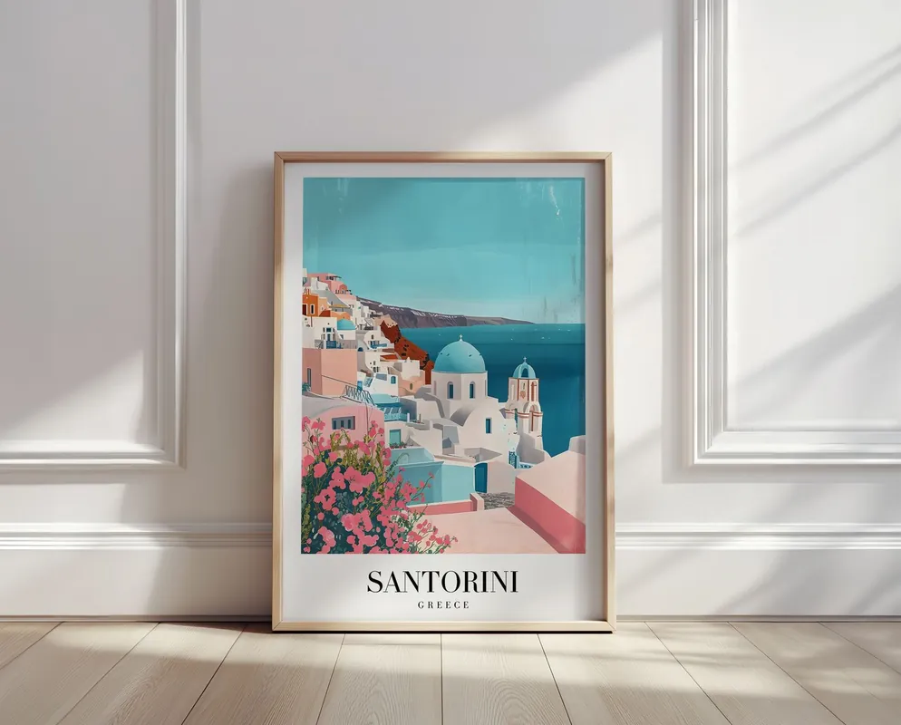 Sertifioitu Juliste - Santorini Kreikka