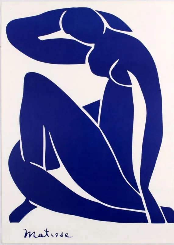 Ajankohtainen Juliste - Sininen Alaston Matisse