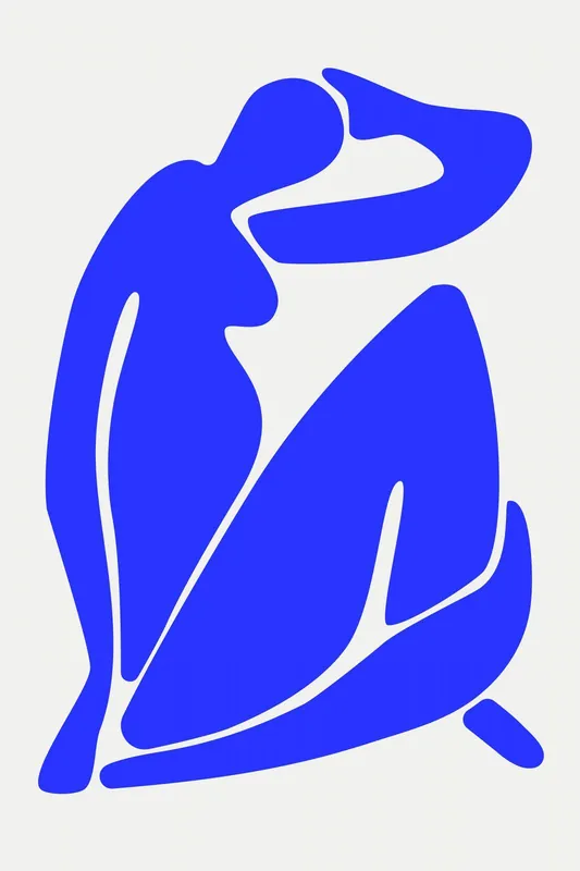 Juliste - Sininen Alaston Matisse Uutuus