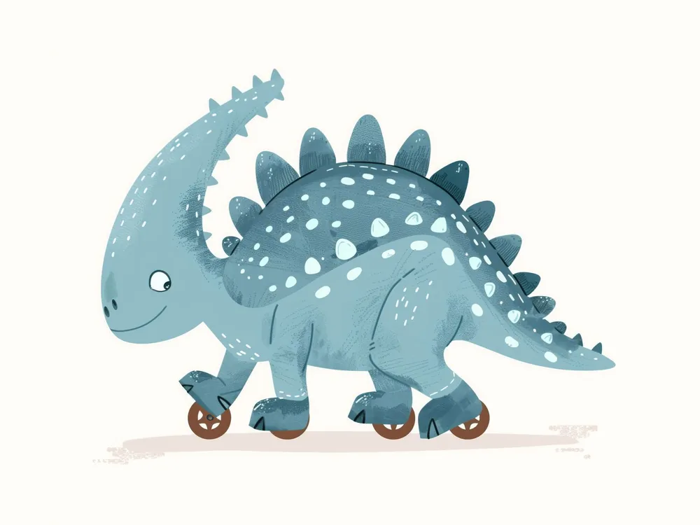 Juliste - Sininen Dinosaur Tarjous