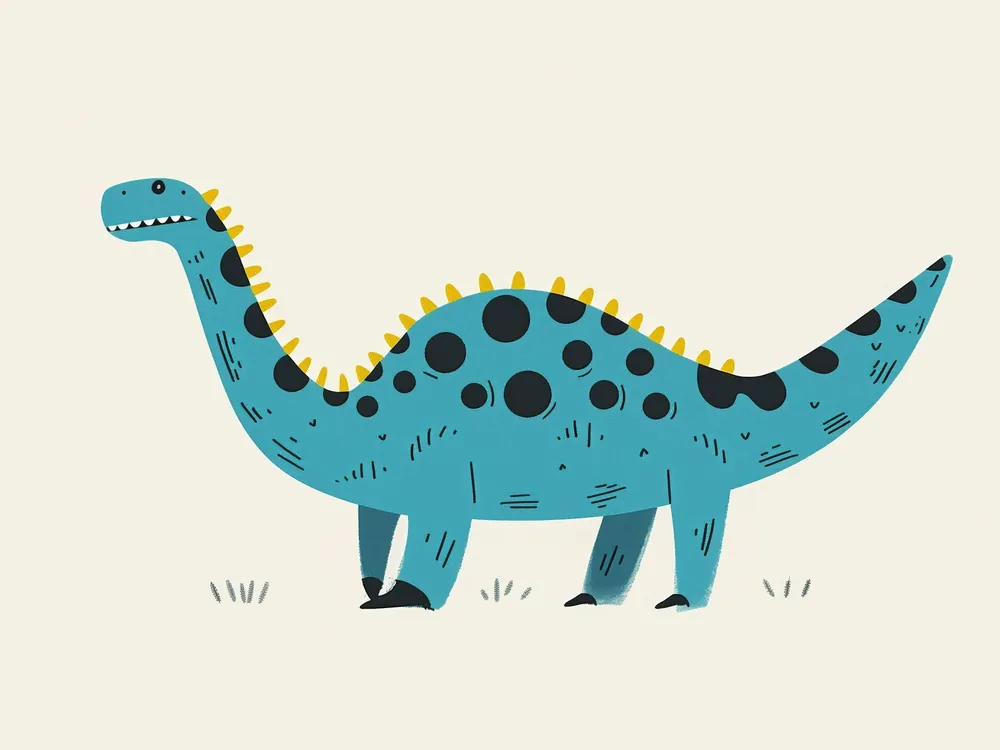 Pakollinen (Must-Have) Juliste - Sininen Dinosaurus