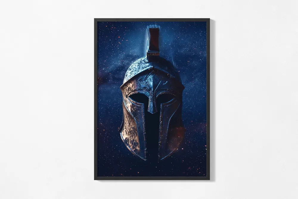 Loppuunmyynti Juliste - Spartan Soturin Kypärä